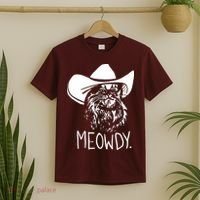 Meowdy Texas Cat Meme T-Shirt thumb 2