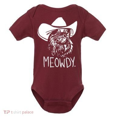 Meowdy Texas Cat Meme Baby Bodysuit