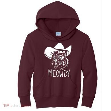 Meowdy Texas Cat Meme Kids Hoodie