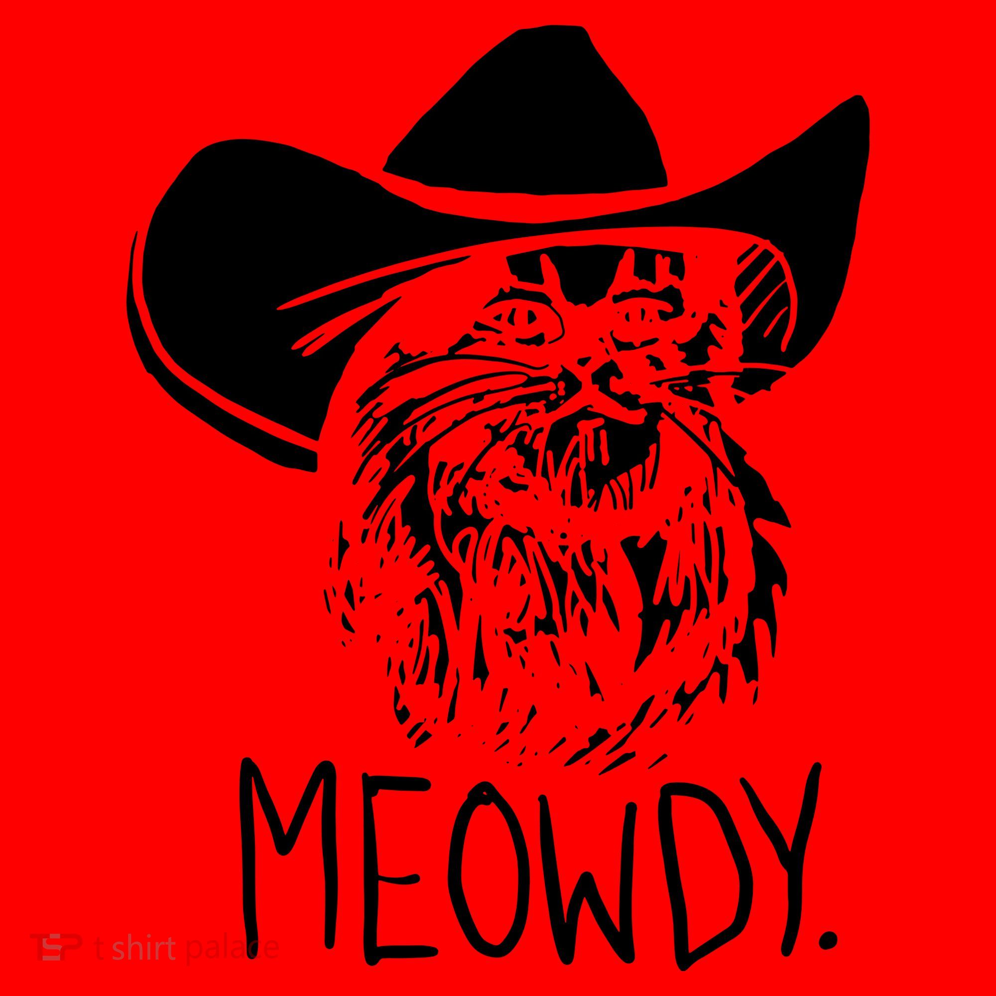 Meowdy Texas Cat Meme Santa Hat
