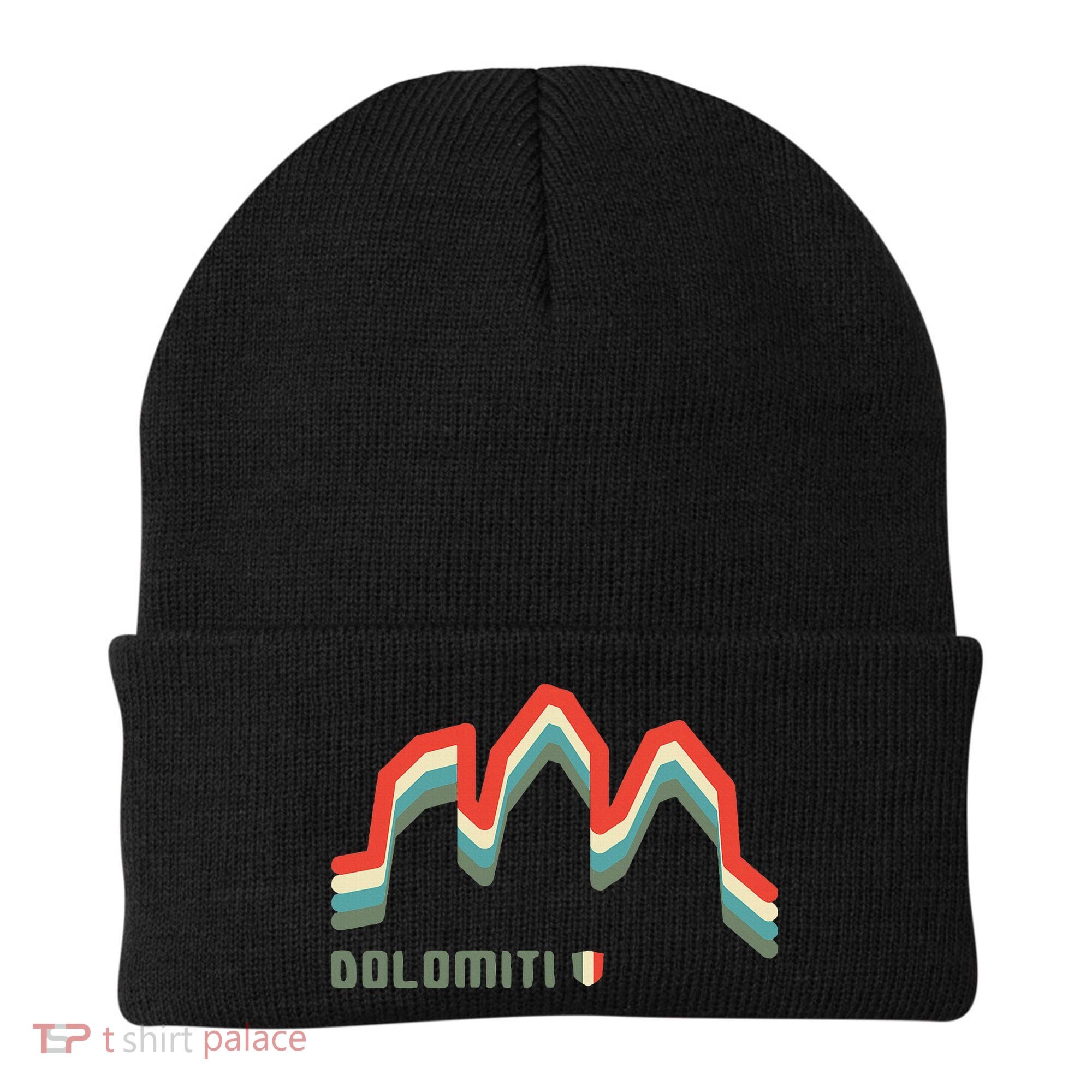 Mount Tre Cime Di Lavaredo Dolomites Hike Climb Hiking Gifts Beanie