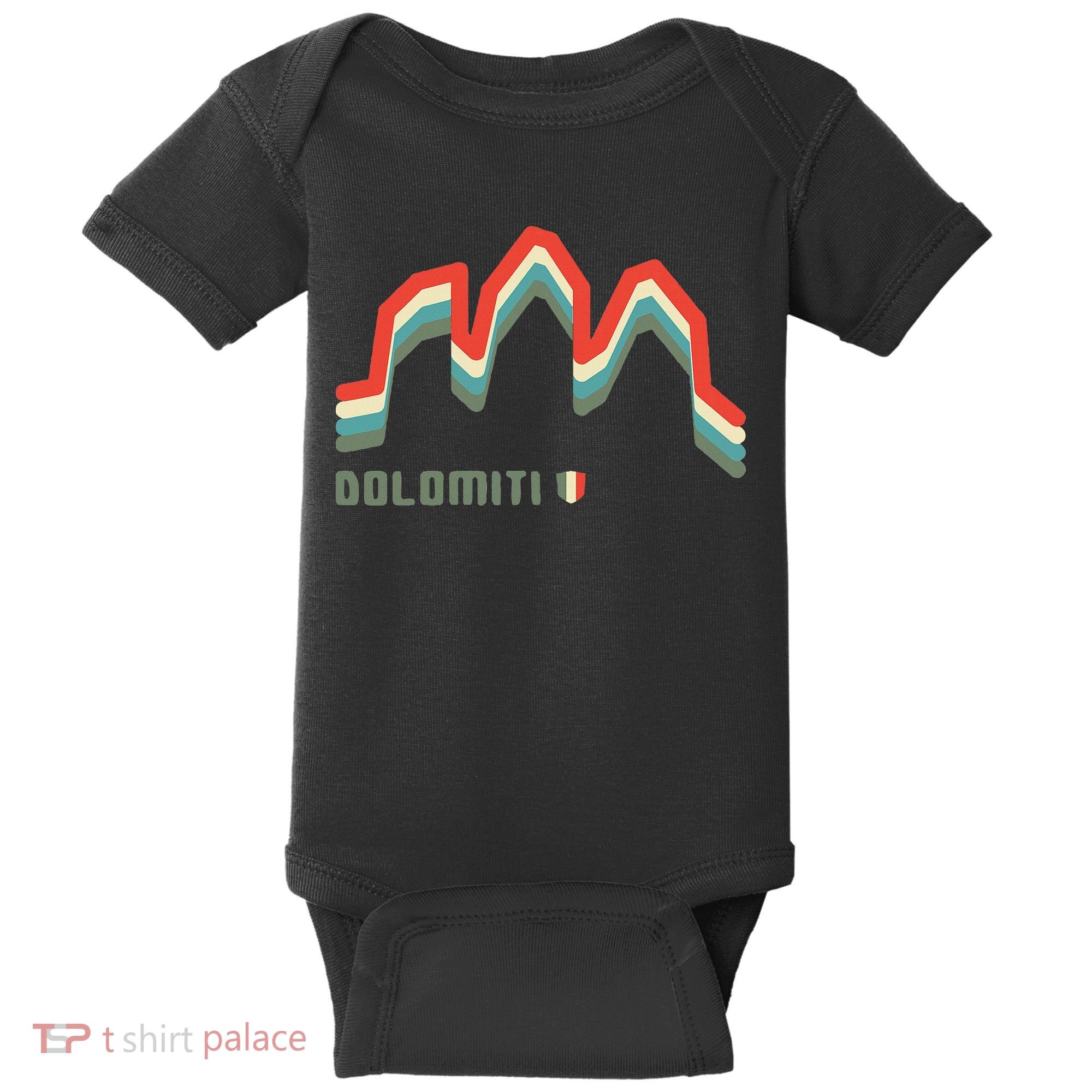 Mount Tre Cime Di Lavaredo Dolomites Hike Climb Hiking Gifts Baby Bodysuit