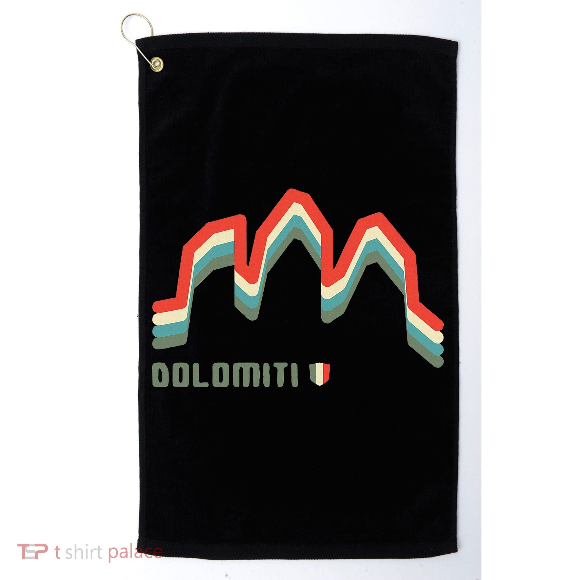 Mount Tre Cime Di Lavaredo Dolomites Hike Climb Hiking Gifts Golf Towel
