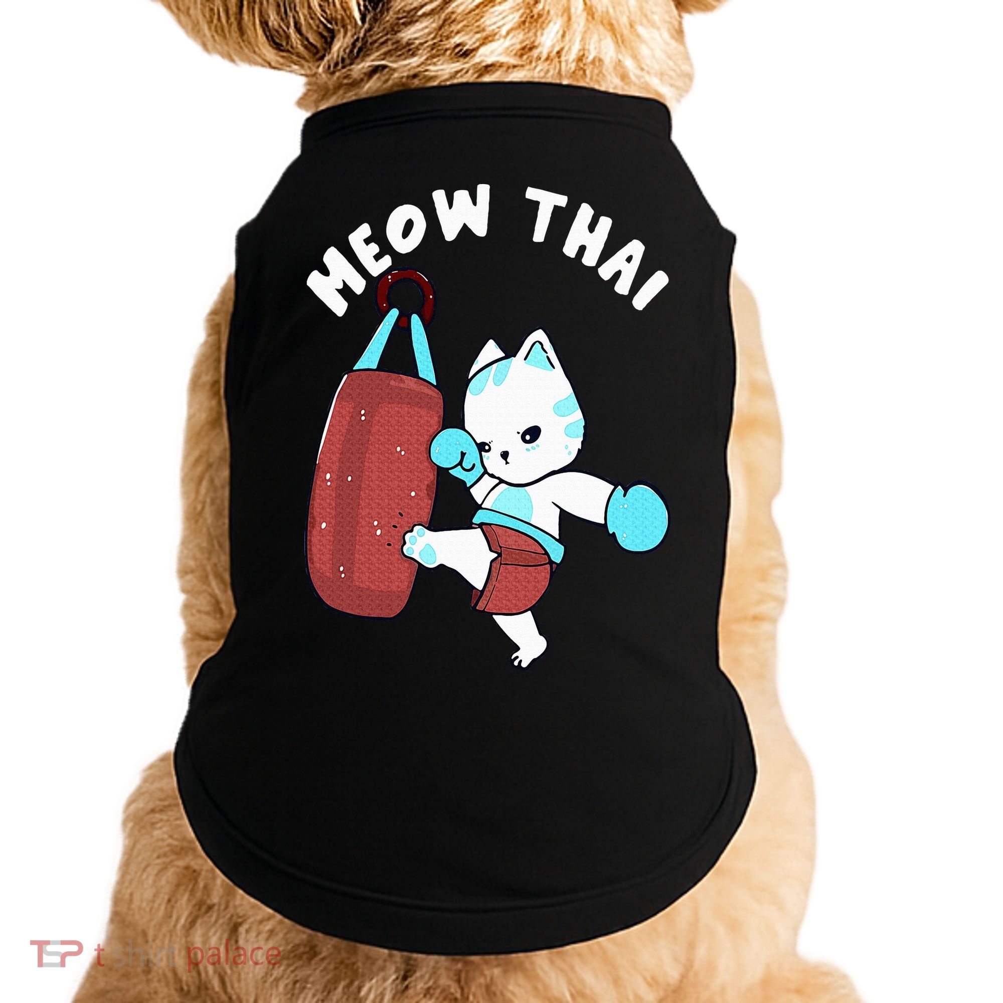 Muay Thai Cat Meow Thai Punching Bag Fighting Sport Doggie Tank