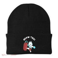 Muay Thai Cat Meow Thai Punching Bag Fighting Sport Beanie thumb 0