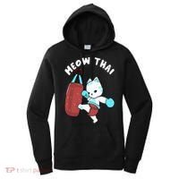 Muay Thai Cat Meow Thai Punching Bag Fighting Sport Women's Hoodie thumb 0