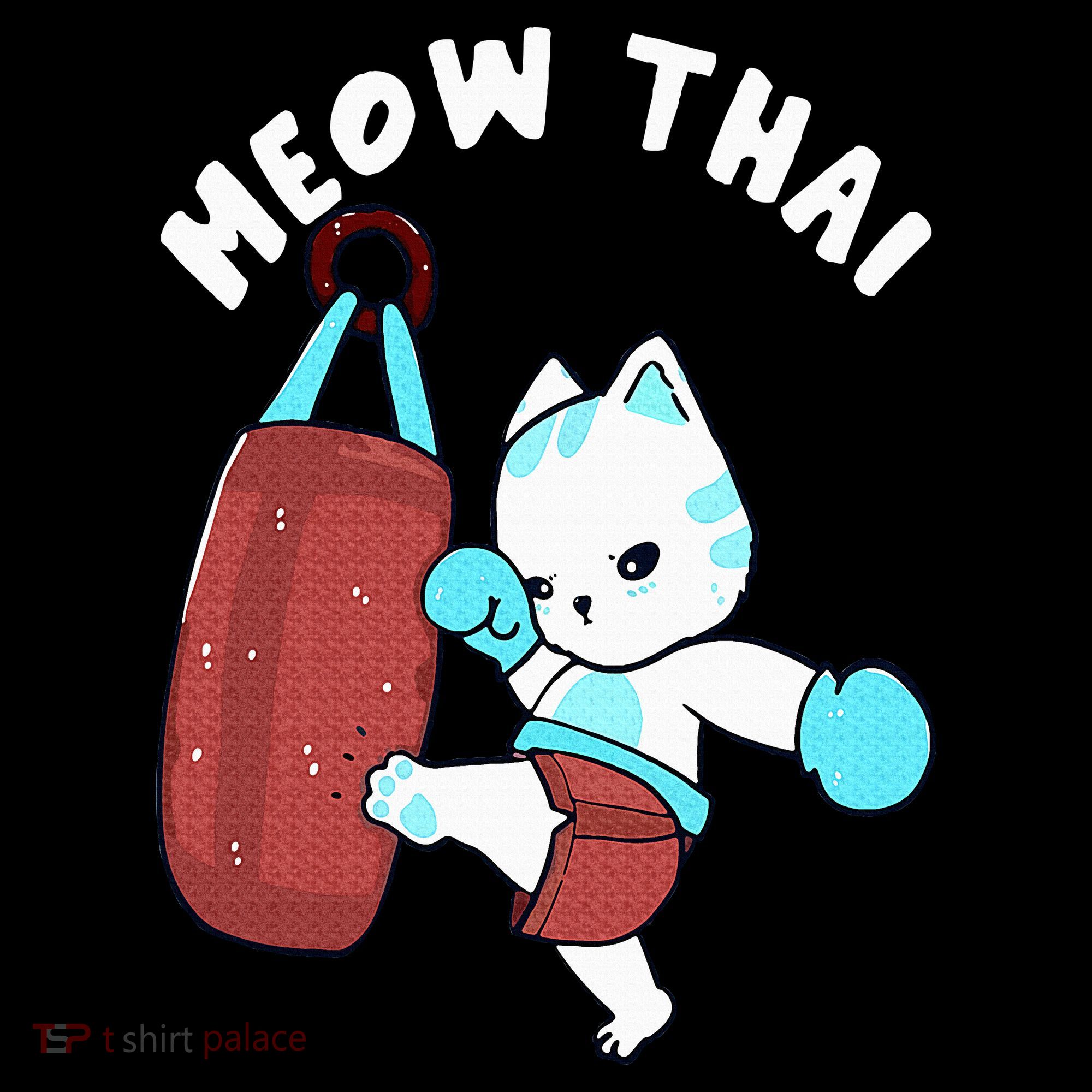 Muay Thai Cat Meow Thai Punching Bag Fighting Sport Women's Hoodie