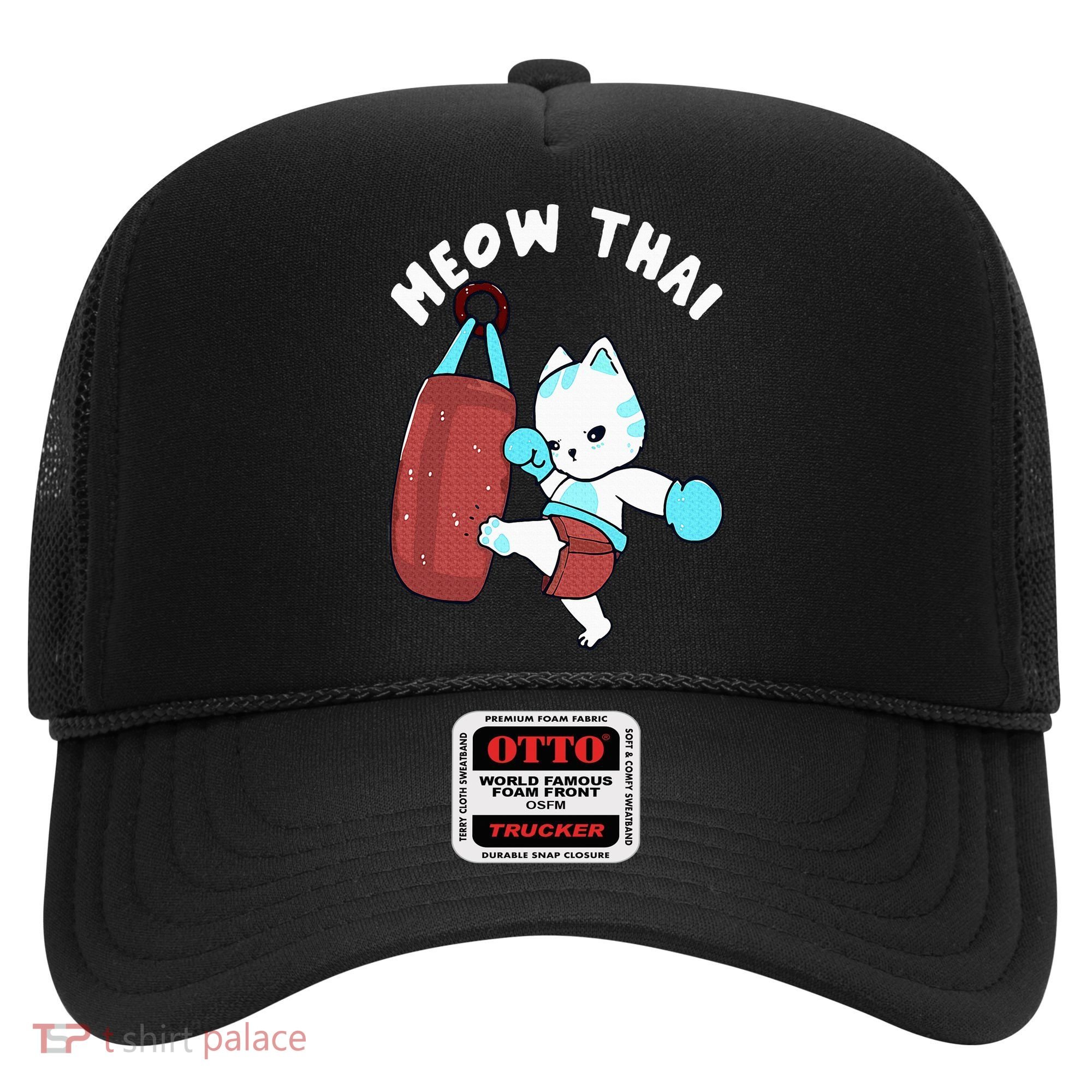 Muay Thai Cat Meow Thai Punching Bag Fighting Sport Hat
