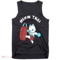 Muay Thai Cat Meow Thai Punching Bag Fighting Sport Tank Top thumb 0