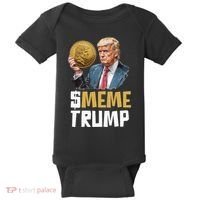 Meme Trump Coin Crypto Currency $Trump Baby Bodysuit thumb 0