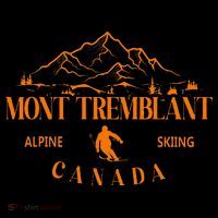 Mont Tremblant Canada Ski Resort Quebec Skiing Souvenir Women's Hoodie thumb 2