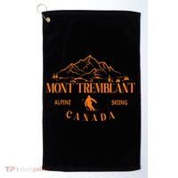 Mont Tremblant Canada Ski Resort Quebec Skiing Souvenir Golf Towel thumb 0