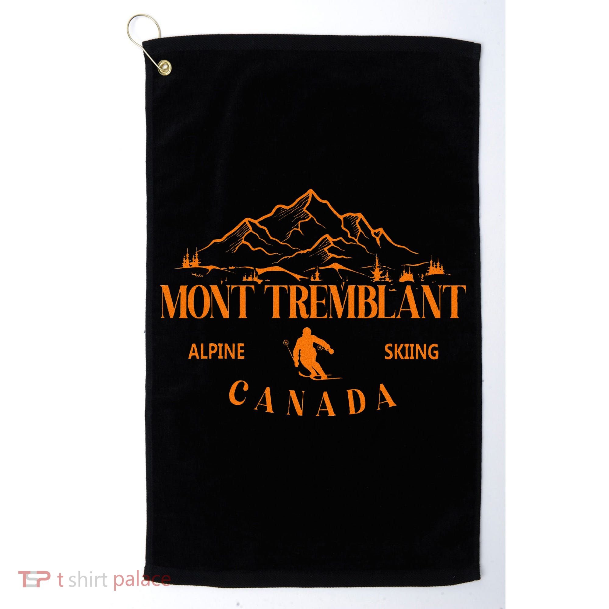 Mont Tremblant Canada Ski Resort Quebec Skiing Souvenir Golf Towel