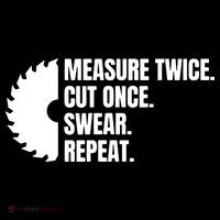 Measure Twice Cut Once Swear Repeat Backpack thumb 2