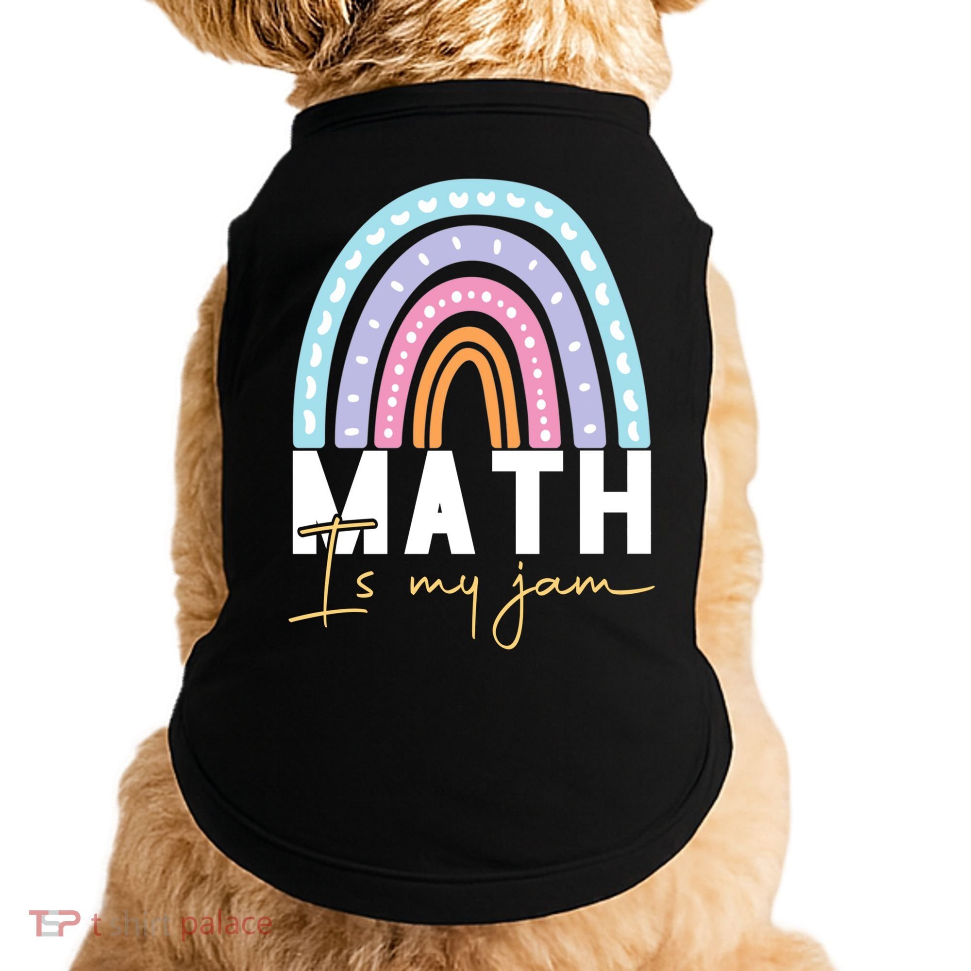 Math Teacher Cute Gift Math Is My Jam Cute Gift Doggie Tank