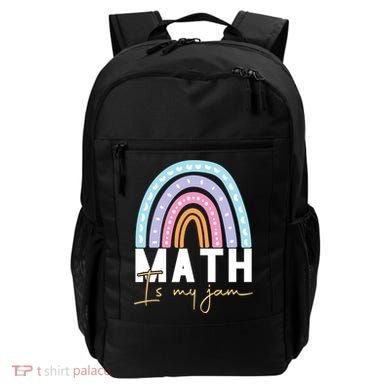 Math Teacher Cute Gift Math Is My Jam Cute Gift Backpack