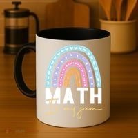 Math Teacher Cute Gift Math Is My Jam Cute Gift Coffee Mug thumb 4