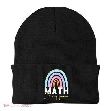 Math Teacher Cute Gift Math Is My Jam Cute Gift Beanie