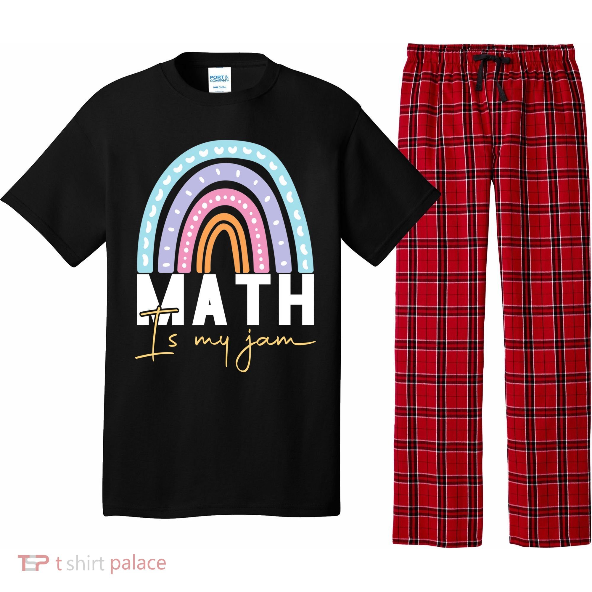 Math Teacher Cute Gift Math Is My Jam Cute Gift Pajama Set