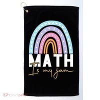 Math Teacher Cute Gift Math Is My Jam Cute Gift Golf Towel thumb 0