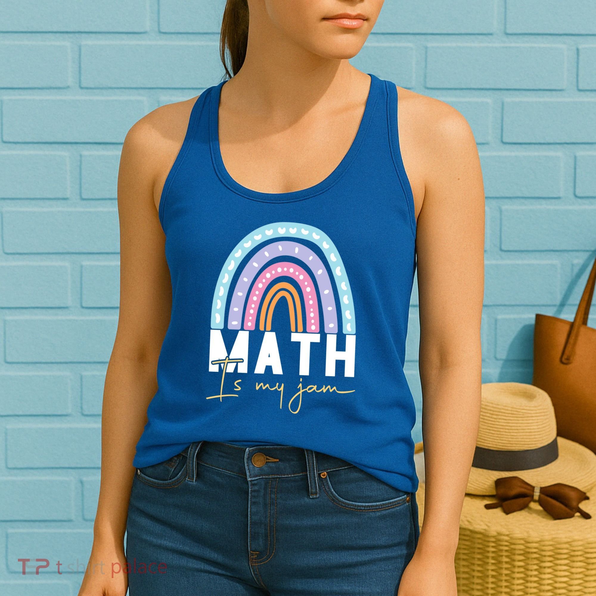 Math Teacher Cute Gift Math Is My Jam Cute Gift Women's Tank Top