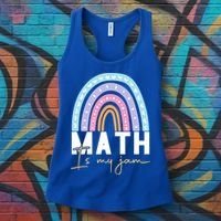 Math Teacher Cute Gift Math Is My Jam Cute Gift Women's Tank Top thumb 3