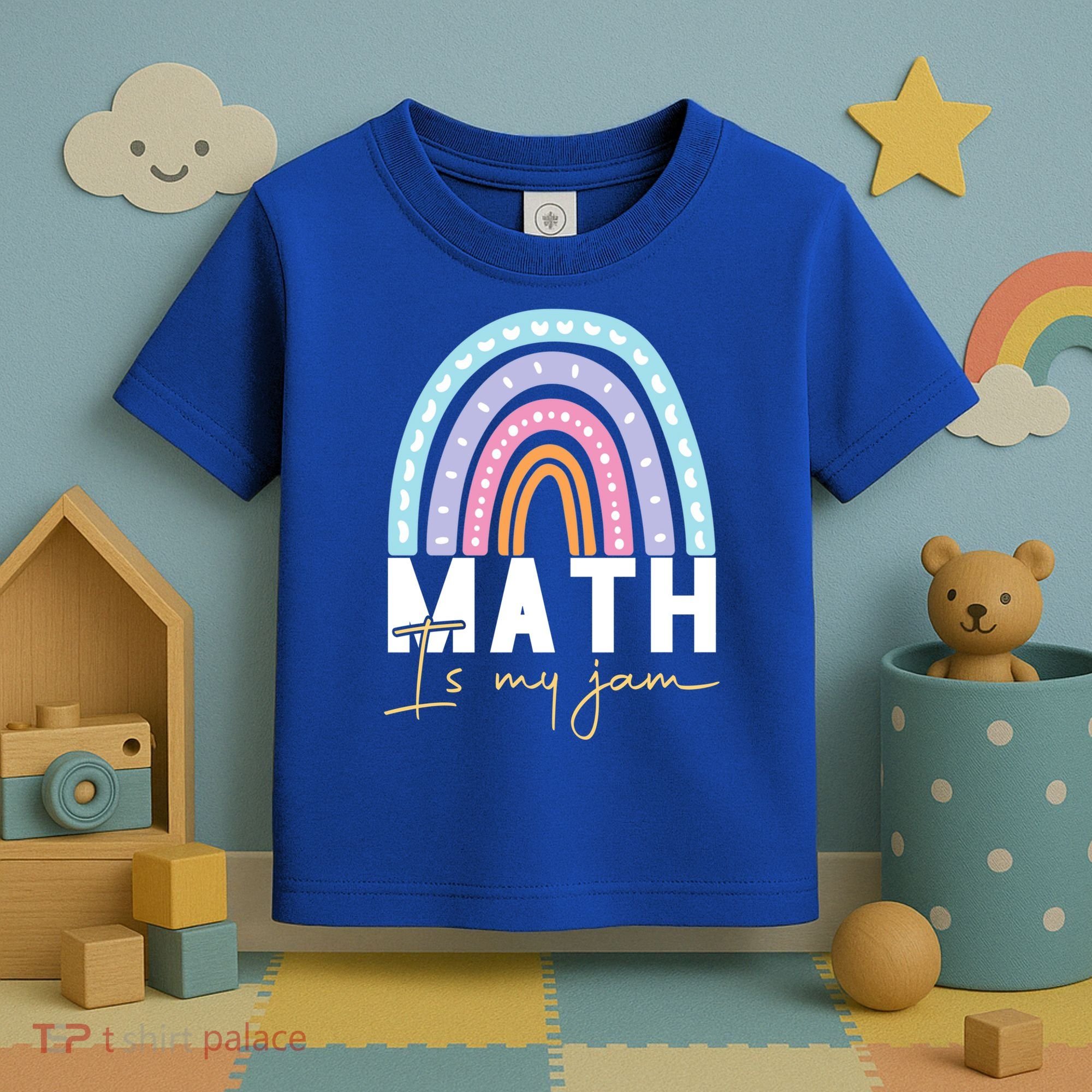 Math Teacher Cute Gift Math Is My Jam Cute Gift Toddler T-Shirt
