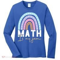 Math Teacher Cute Gift Math Is My Jam Cute Gift Women's Long Sleeve Shirt thumb 0