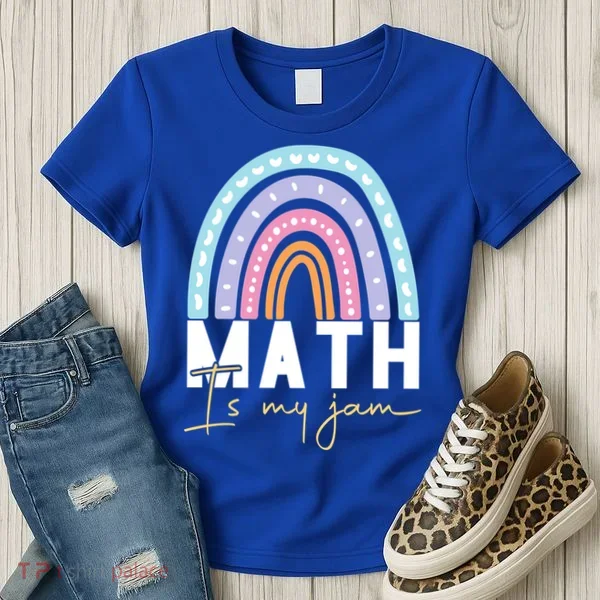 Math Teacher Cute Gift Math Is My Jam Cute Gift Women's T-Shirt
