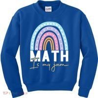 Math Teacher Cute Gift Math Is My Jam Cute Gift Kids Sweatshirt thumb 0