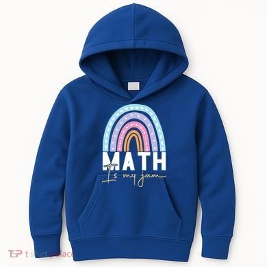 Math Teacher Cute Gift Math Is My Jam Cute Gift Kids Hoodie