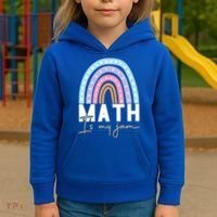 Math Teacher Cute Gift Math Is My Jam Cute Gift Kids Hoodie thumb 3