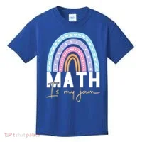 Math Teacher Cute Gift Math Is My Jam Cute Gift Kids T-Shirt thumb 0