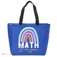 Math Teacher Cute Gift Math Is My Jam Cute Gift Tote Bag thumb 0