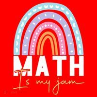 Math Teacher Cute Gift Math Is My Jam Cute Gift Santa Hat thumb 1