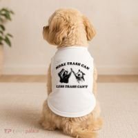 More Trach Can Less Trach CanT Funny Raccoon Doggie Tank thumb 2