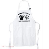 More Trach Can Less Trach CanT Funny Raccoon Apron thumb 0