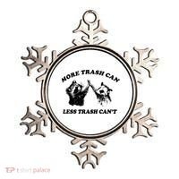 More Trach Can Less Trach CanT Funny Raccoon Ornament thumb 0