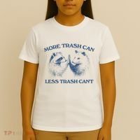 More Trash Can Less Trash CanT Funny Inspiration T-Shirt thumb 4