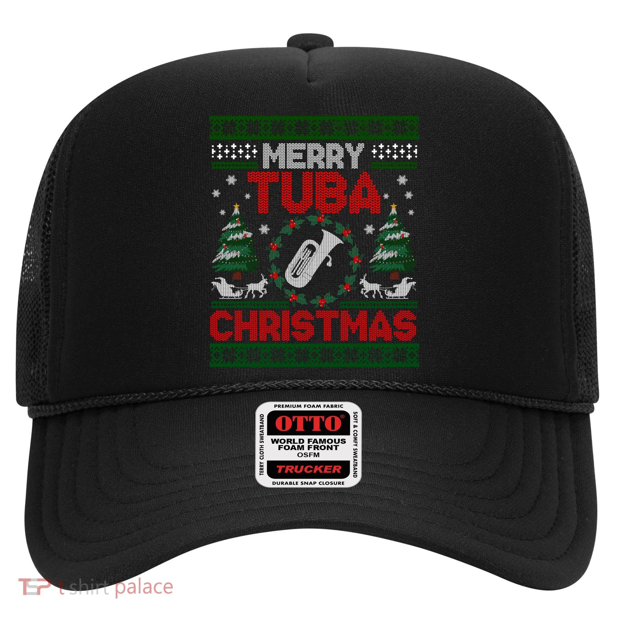 Merry Tuba Christmas Ugly Music Instrument Ugly Xmas Hat