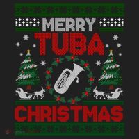 Merry Tuba Christmas Ugly Music Instrument Ugly Xmas Hat thumb 2
