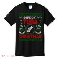 Merry Tuba Christmas Ugly Music Instrument Ugly Xmas Kids T-Shirt thumb 0