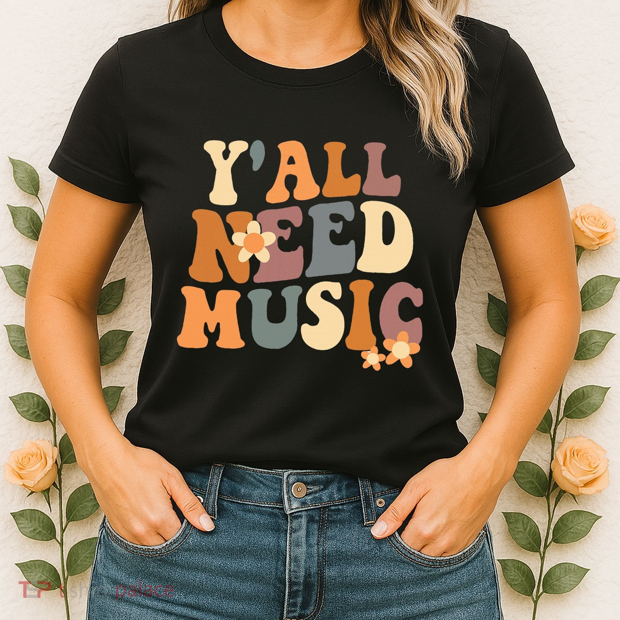 Music Teacher Cute Back To School YAll Need Music Women's T-Shirt