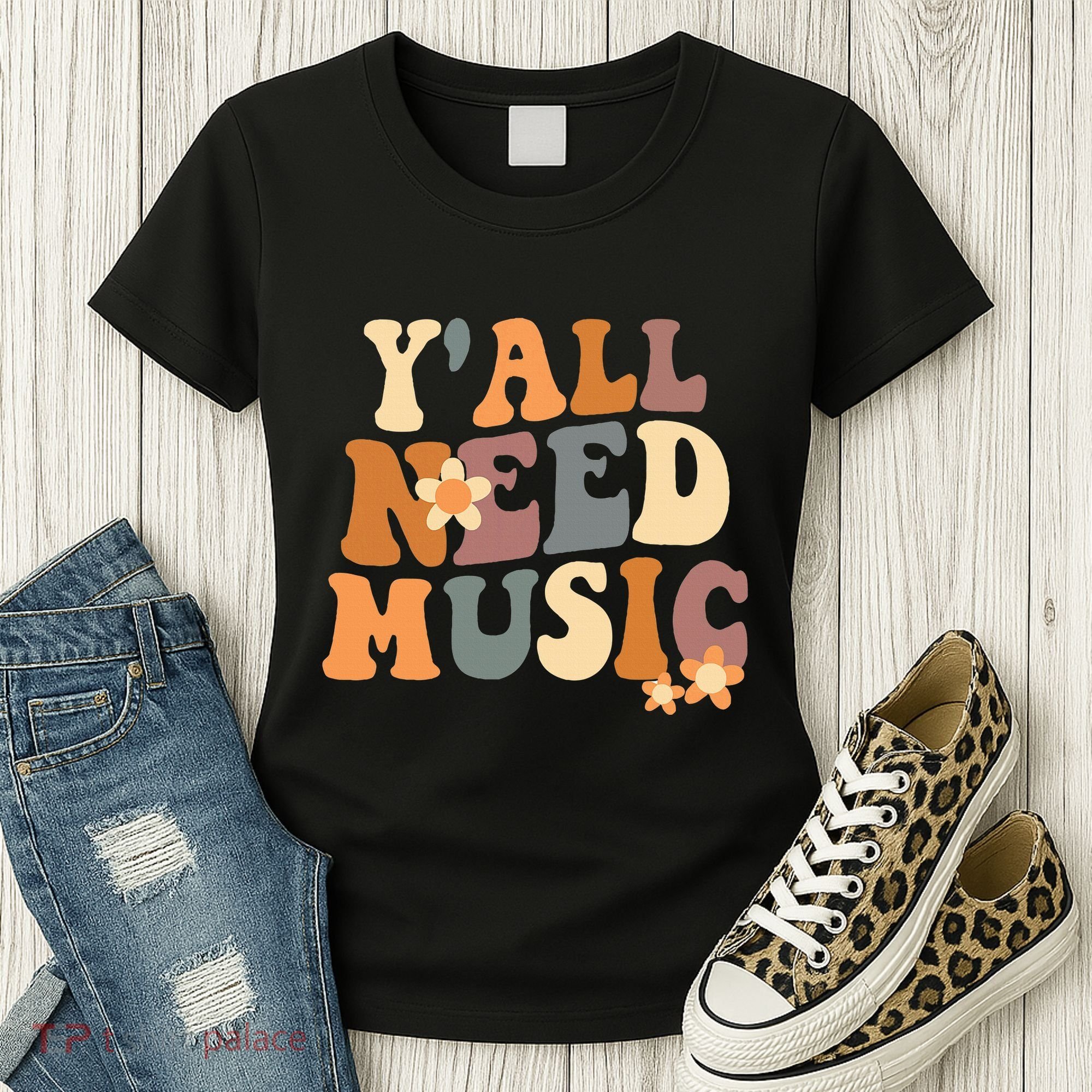 Music Teacher Cute Back To School YAll Need Music Women's T-Shirt