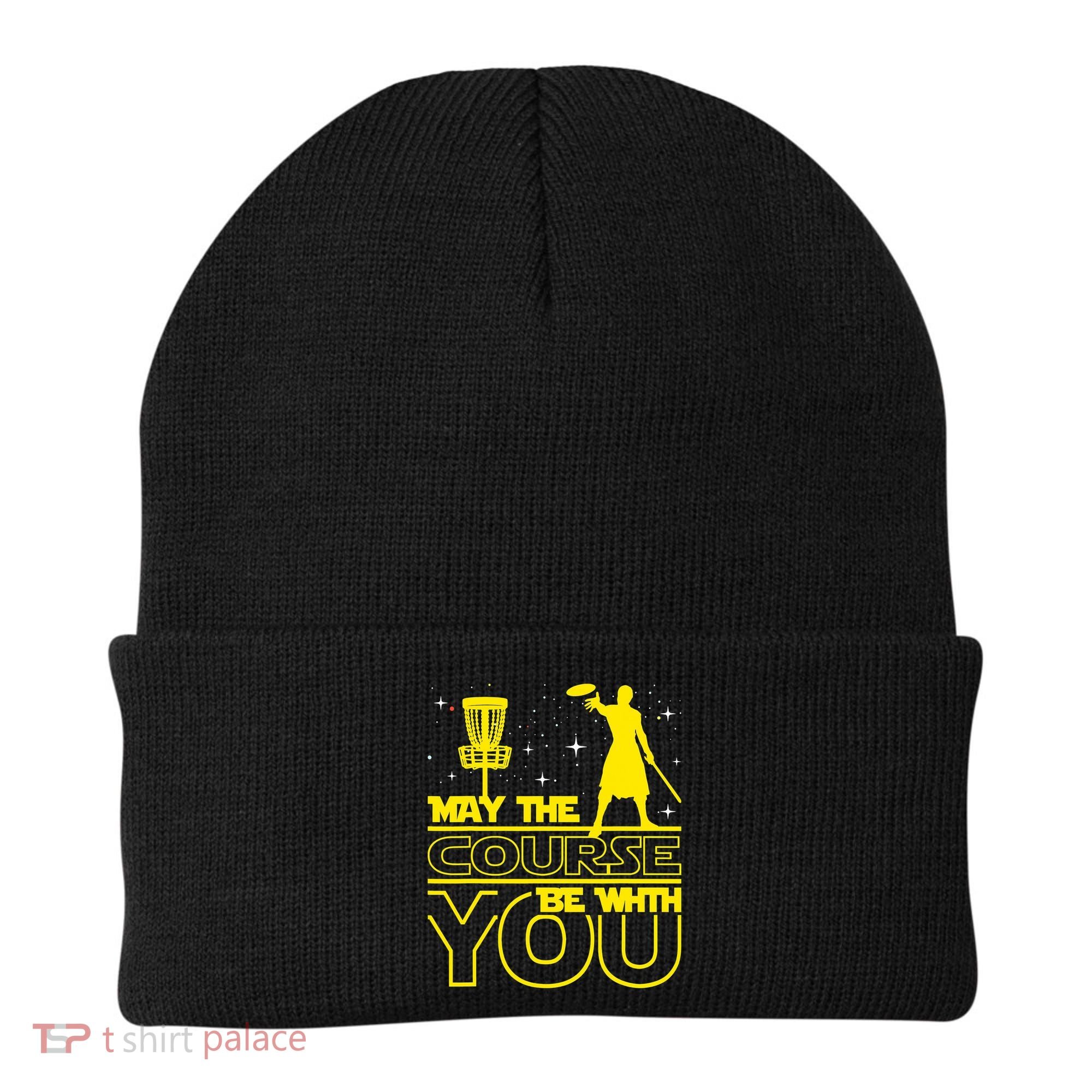 May The Course Be With You - Disc Golf Player Disc Golfer Beanie