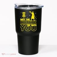 May The Course Be With You - Disc Golf Player Disc Golfer Tumbler thumb 0