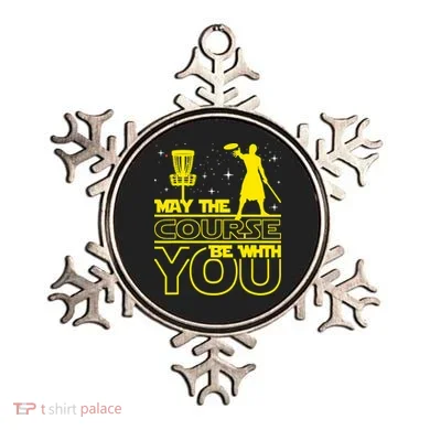 May The Course Be With You - Disc Golf Player Disc Golfer Ornament