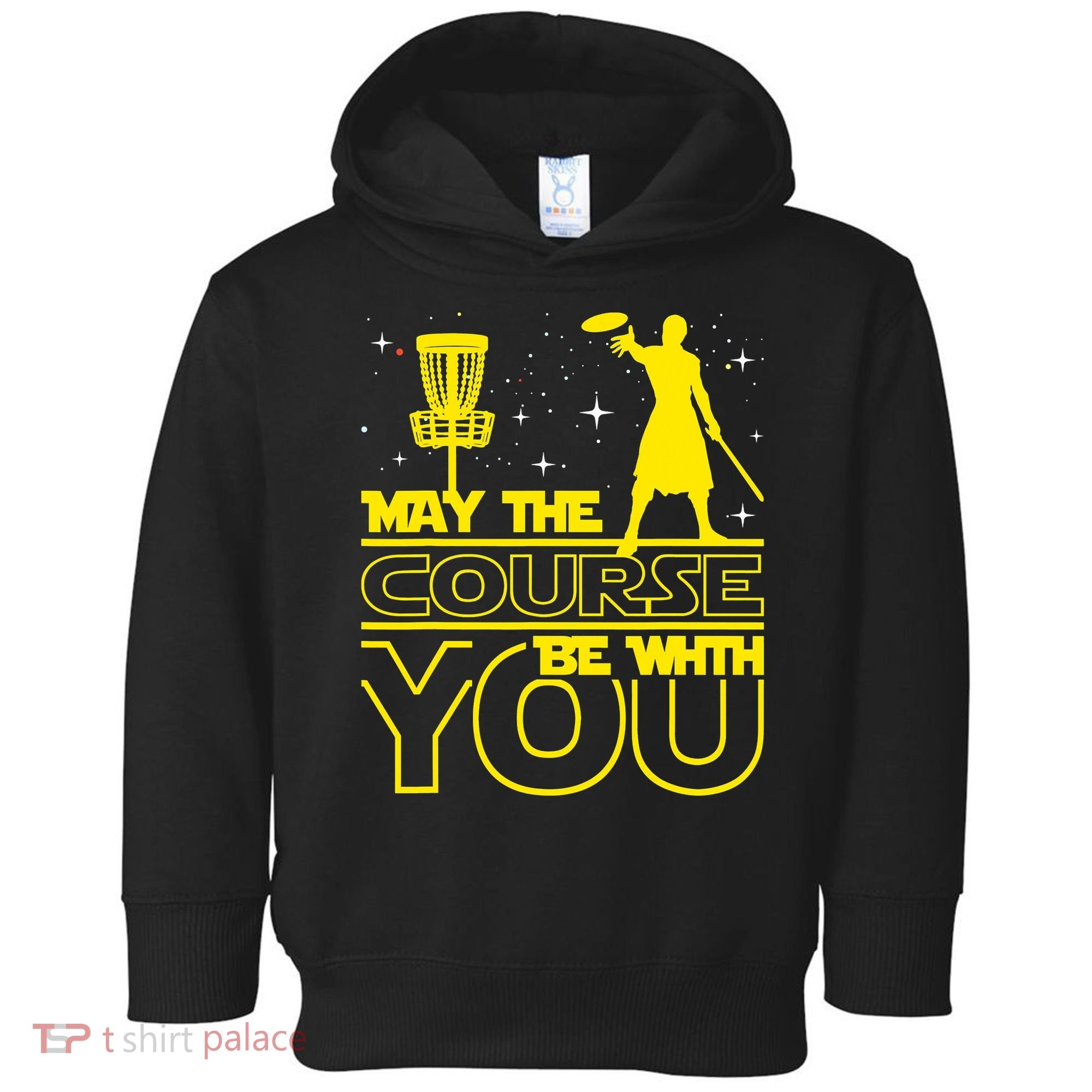 May The Course Be With You - Disc Golf Player Disc Golfer Toddler Hoodie