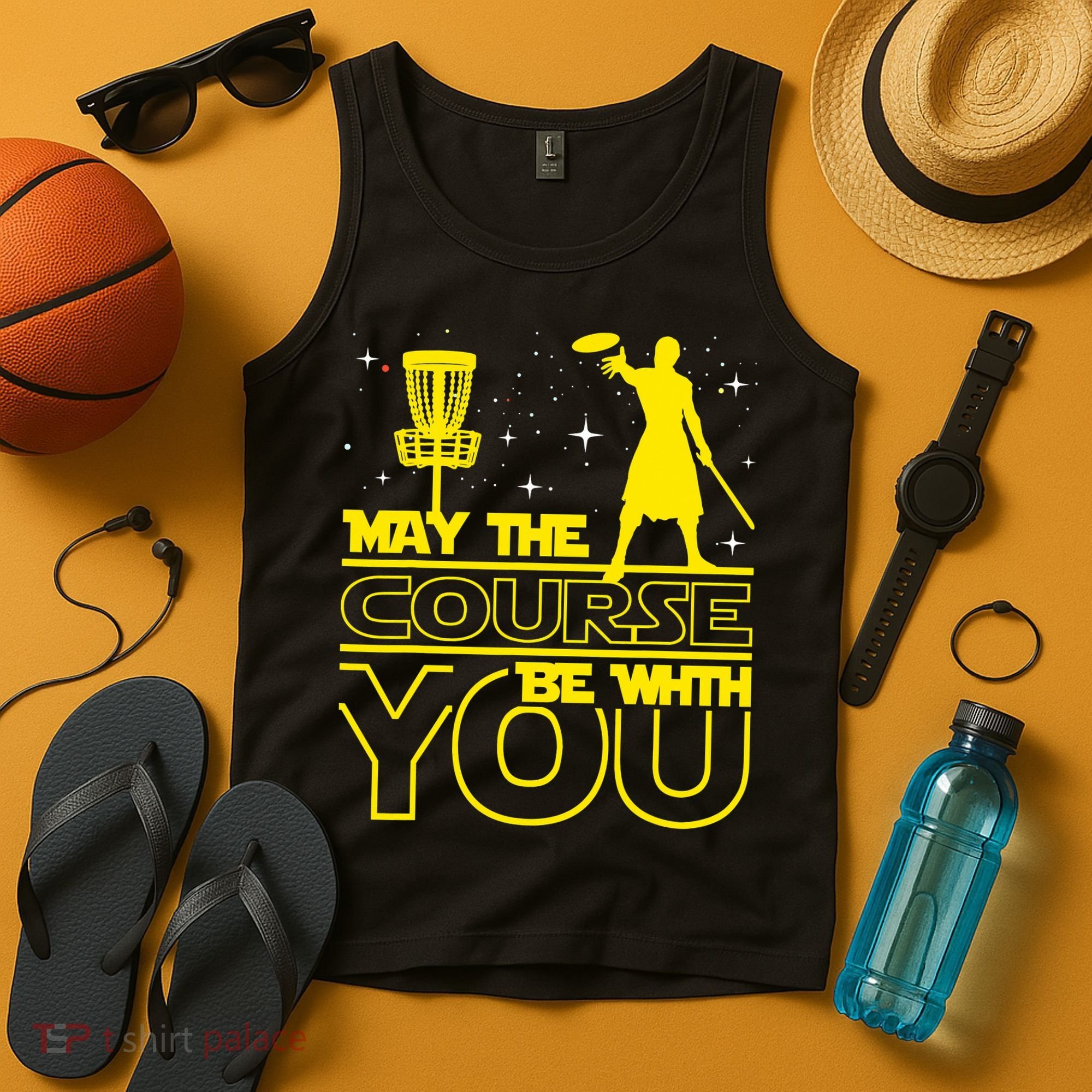 May The Course Be With You - Disc Golf Player Disc Golfer Tank Top