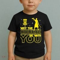 May The Course Be With You - Disc Golf Player Disc Golfer Toddler T-Shirt thumb 2